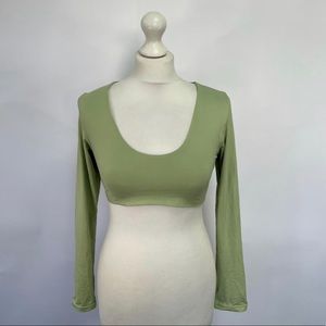 Toast swim long sleeve top in green